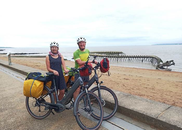 Thérèse et Jean-Pol sur la vélodyssée