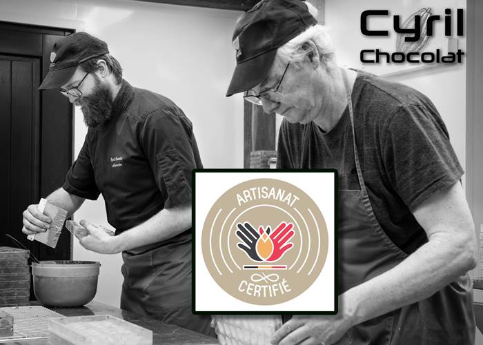 Cyril Chocolat reconnu Artisan Certifié