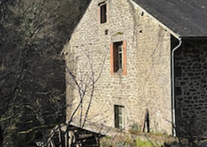 O Moulin du Fieux - Moulin avec roue et canal d'amenée
