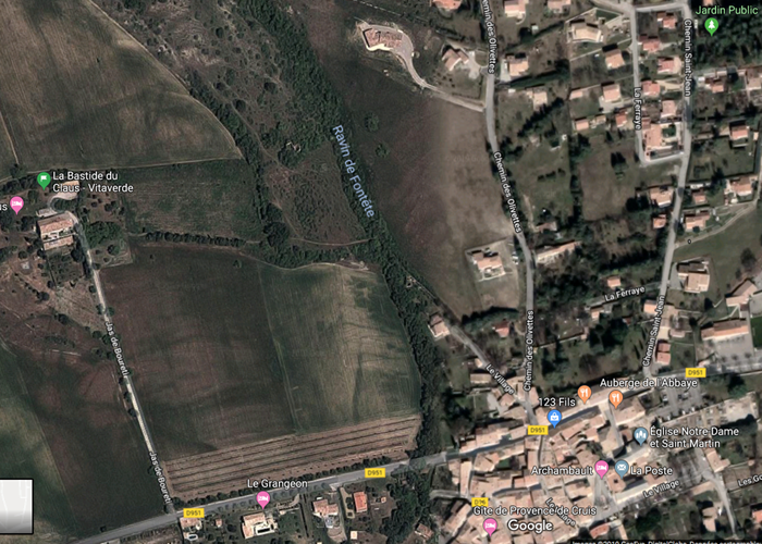 Plan d'accès à la Bastide du Claus - Vitaverde