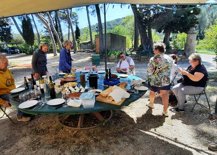 repas  chez vignerons
