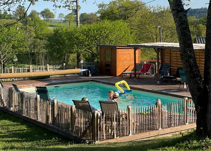 Piscine 5/10M chauffée de mai à septembre