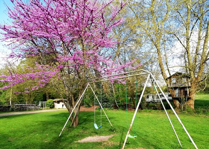 Le portique et ses balançoires