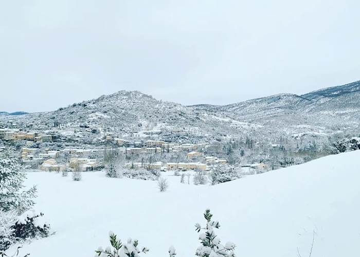 Montrbrun les bains sous la neige-news