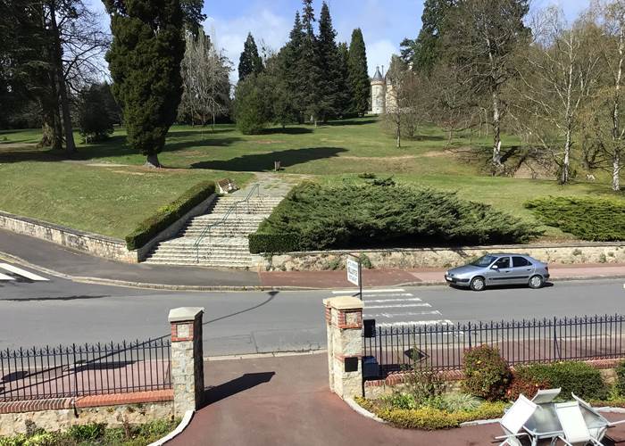 Château de  Bagnoles de l'orne vu des chambres de l'hôtel