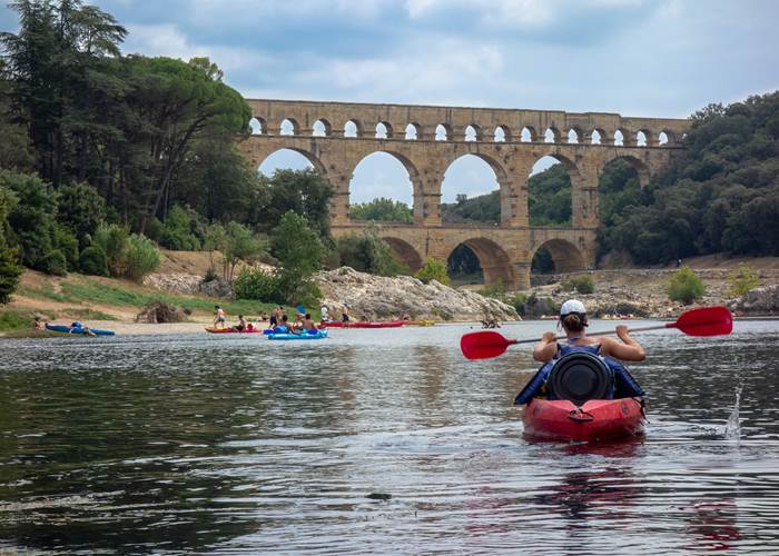 canoe pont du gard