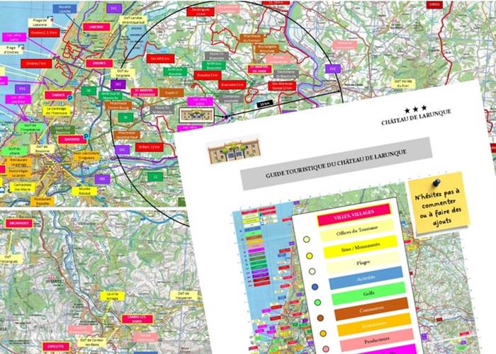 Le guide et la carte touristique