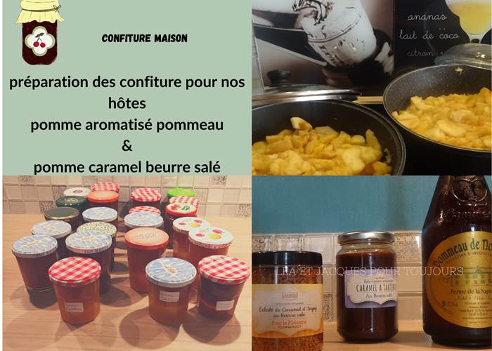 confiture avec les pommes du jardin