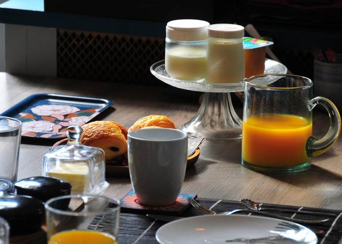 Petits déjeuners dans le bar