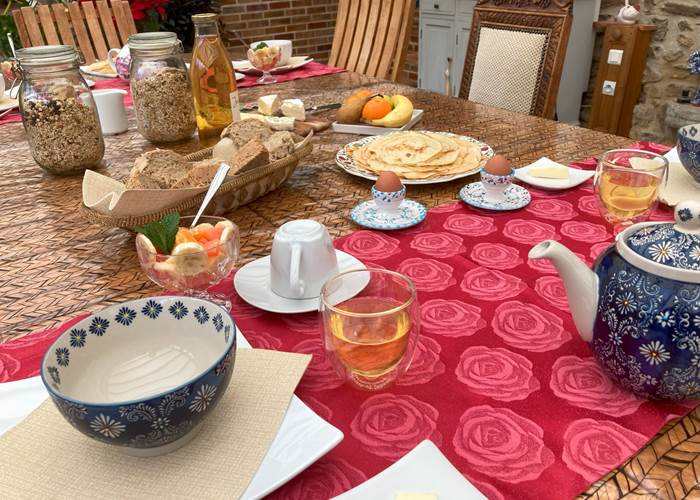 table du petit déjeuner