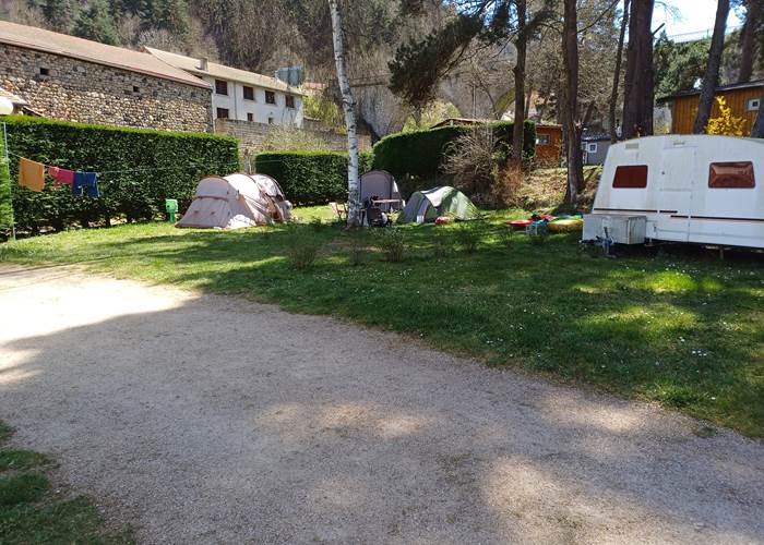Vue sur les emplacements