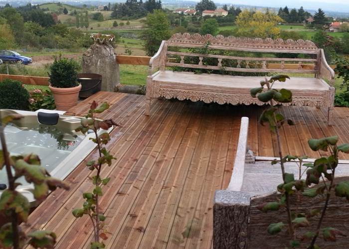 terrasse et jardin