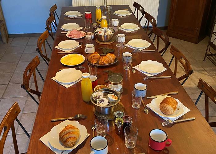 Petit déjeuner Domaine du Gravier