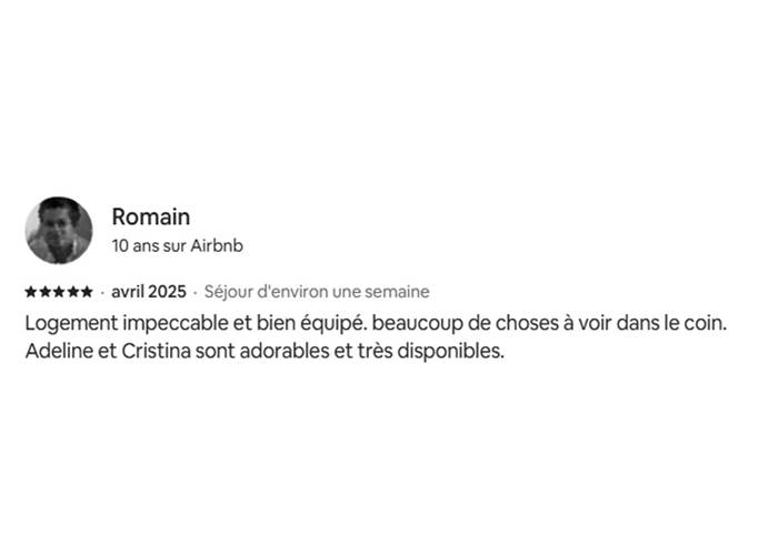 Avis airbnb avril 2025_Le Four a Pain du Domaine des Cyclamens