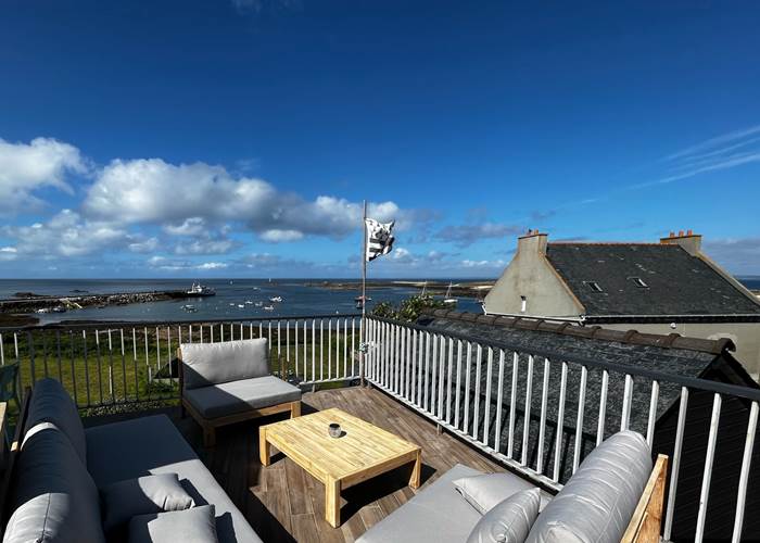Vue mer depuis terrasse