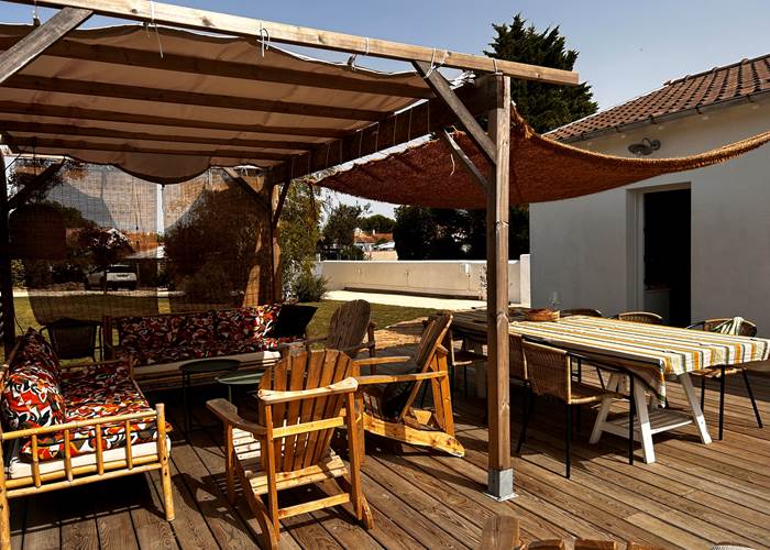 Vue de la terrasse de Maison Ginette