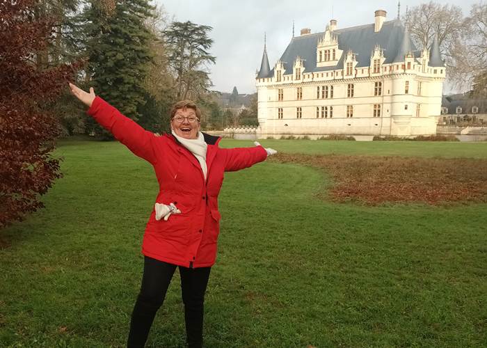 Nathalie la Mère Noël à Azay-le-Rideau