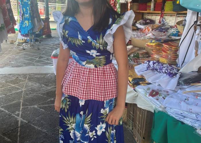 Tenue traditionnelle du maloya réunionnais