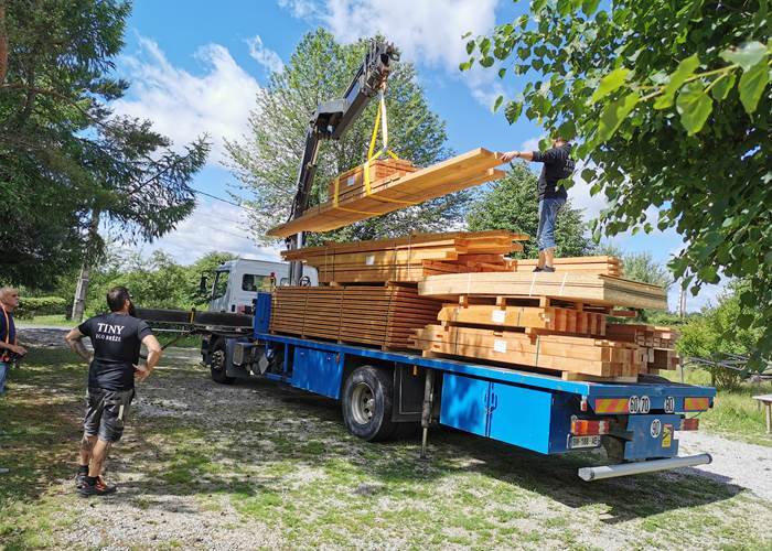 Mardi 7 juin livraison des bois