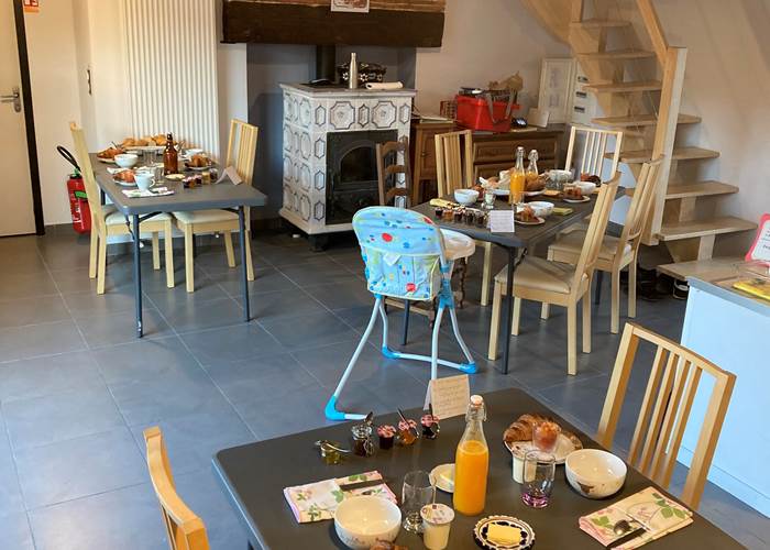 table familiale petits déjeuners
