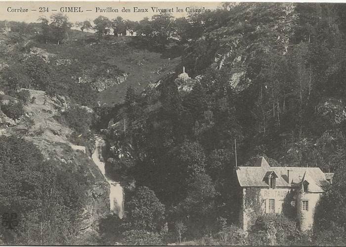 Carte postale vintage histoire parc vuillier correze tourisme tulle 3