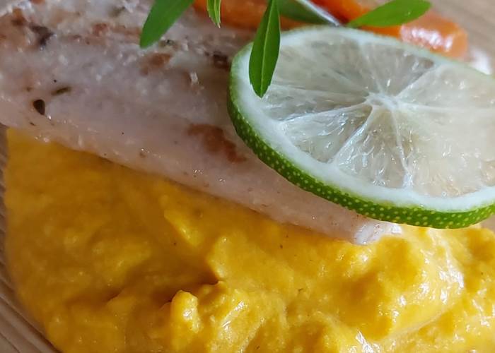 Iguane House villas & Micro Spa plat du dîner by cheffe Laurence