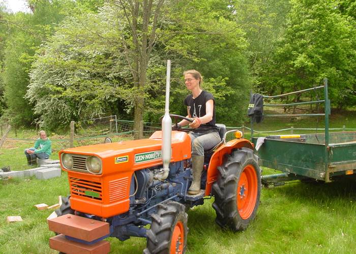 tracteur, potager, légumes