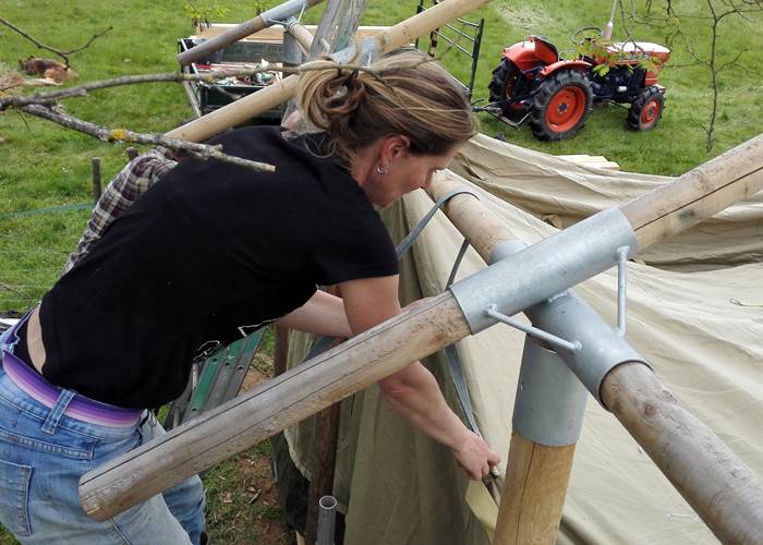 construction tente safari