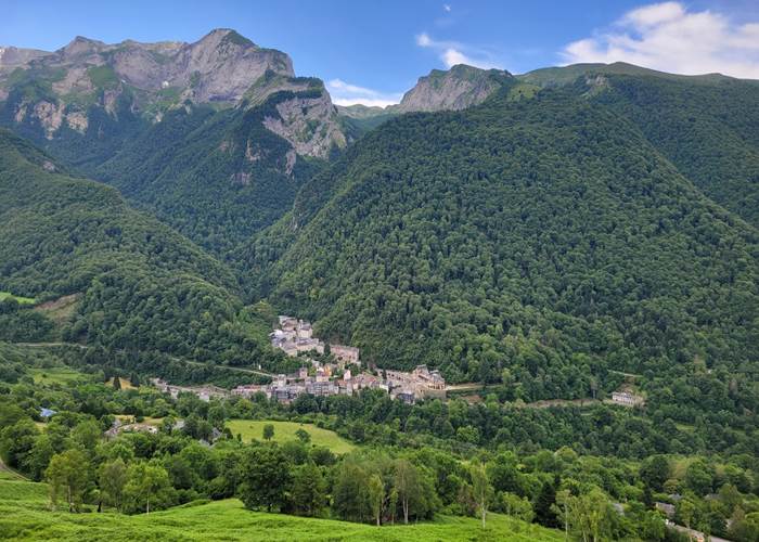 Vue depuis le pic Pacino près du col du Pourtalet frontière espagnole)