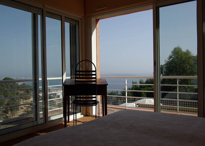 Chambre avec vue mer villa Cannes