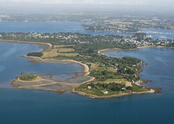 Vue aérienne Île-aux-Moines