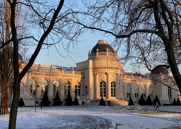 La Boverie sous la neige
