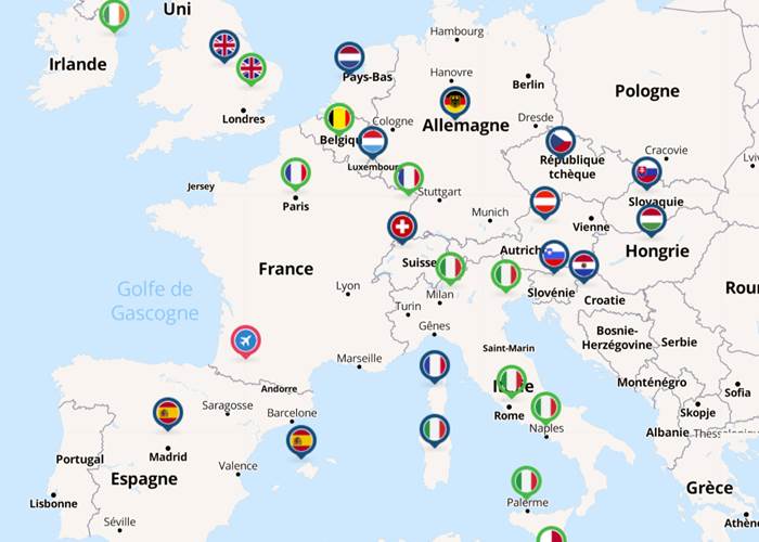 Toutes les destinations à partir de l'aéroport Lourdes-Tarbes-Pyrénées - vacances hautes pyrénées