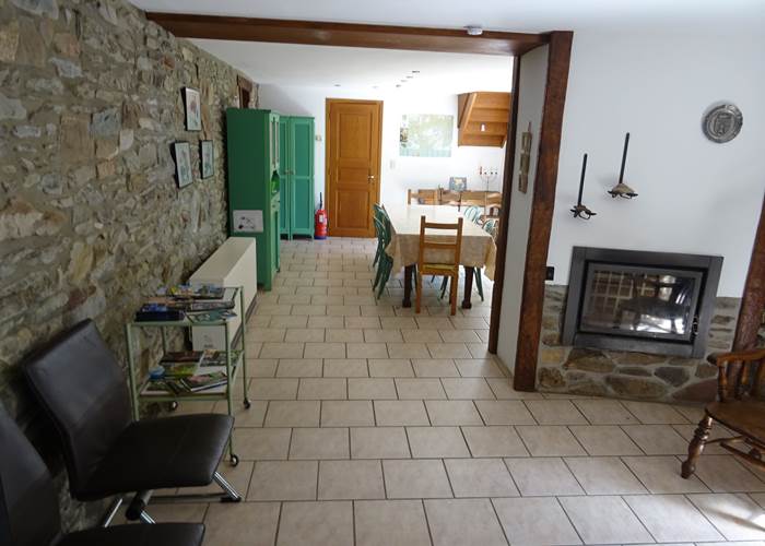 Salon et salle à manger du gîte 2