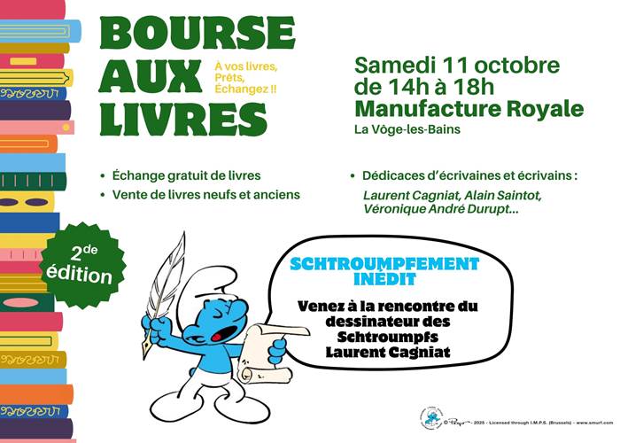 Bourse aux livres de la Manufacture Royale de Bains