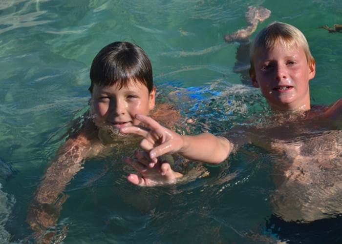 piscine à l'eau salée au camping
