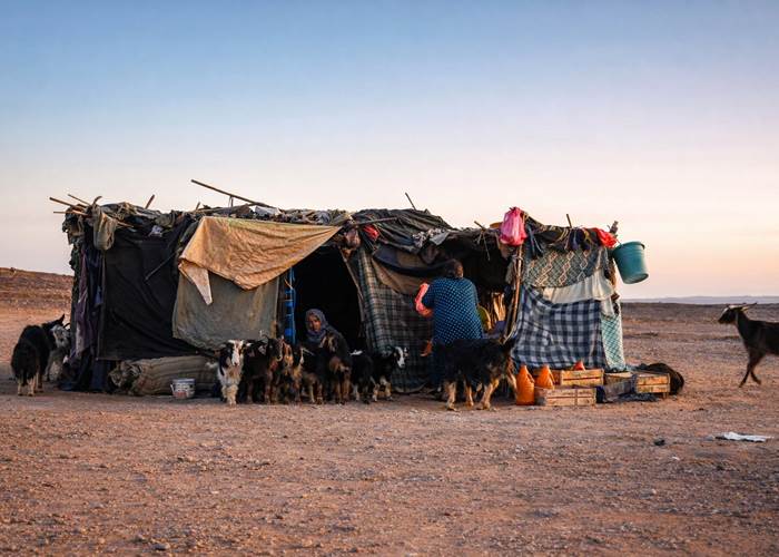 Vie quotidienne d’une famille nomade dans le désert de Merzouga