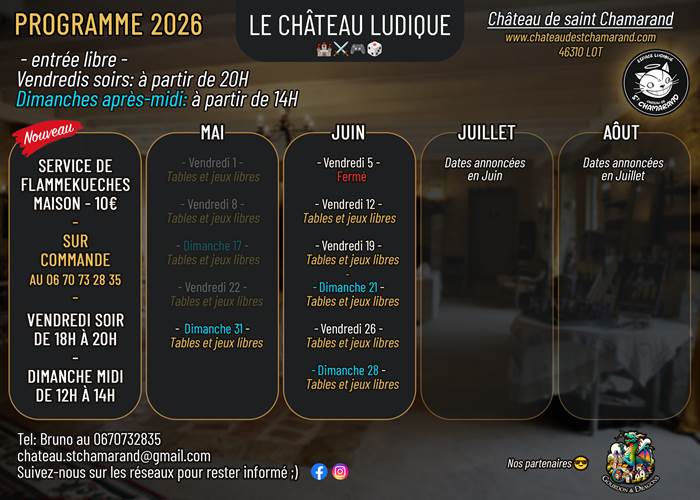Le château ludique : Jeux & Flammekueches
