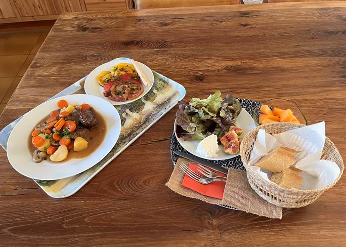 Repas étape