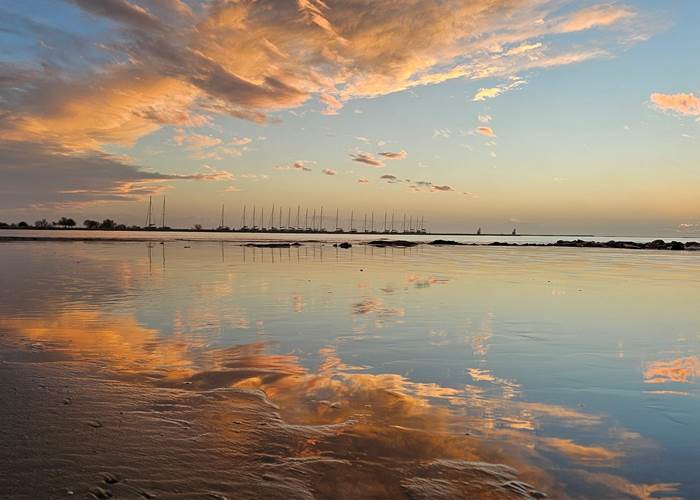 Exceptionnel couché de soleil en Camargue