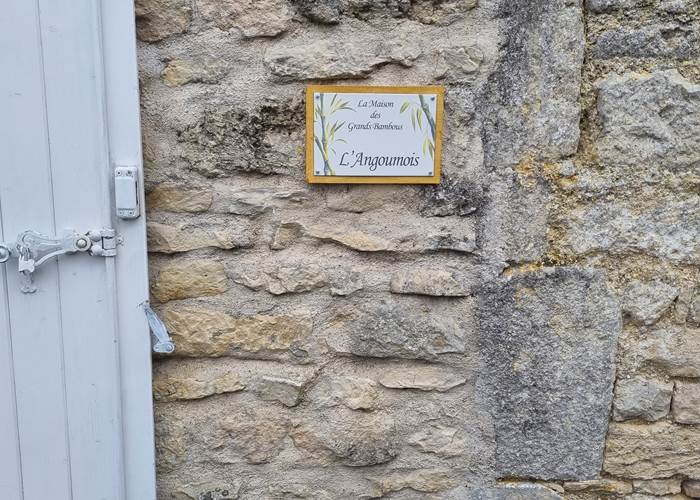 Plaque émaillée artisanale