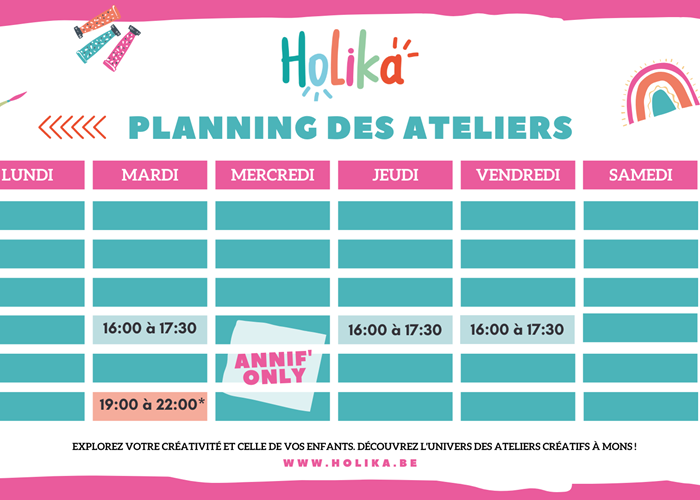 Nouvel Horaire Holika