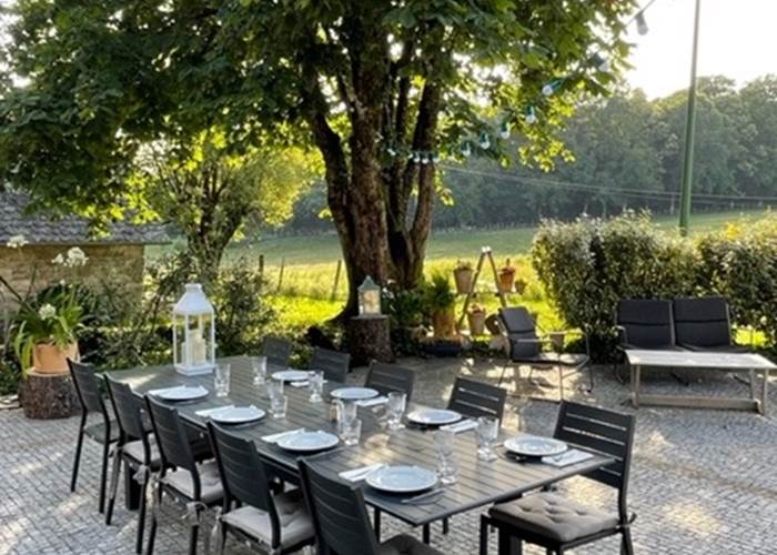 Domaine du Vidal - La table d'hotes en terrasse