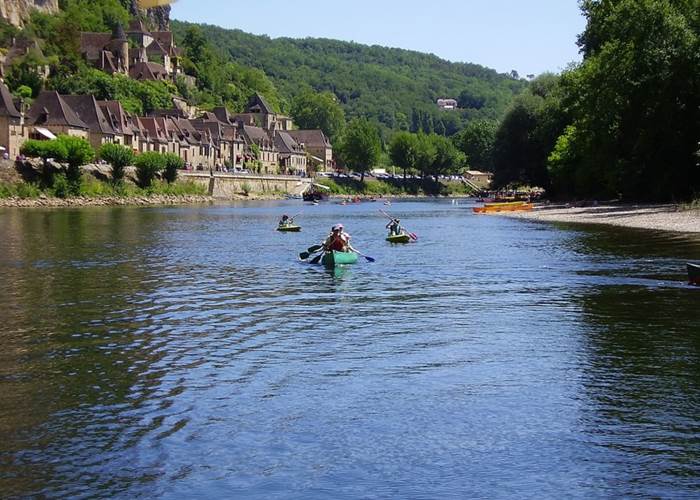 La descente de la Dordogne en canoë