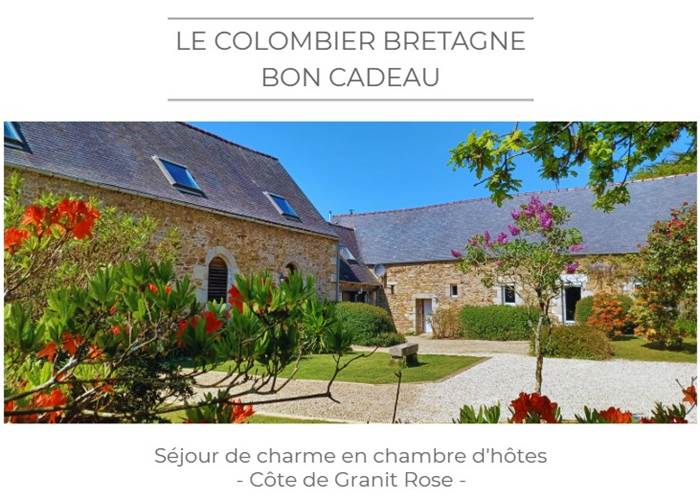 Bon cadeau chambres d'hôtes le colombier bretagne