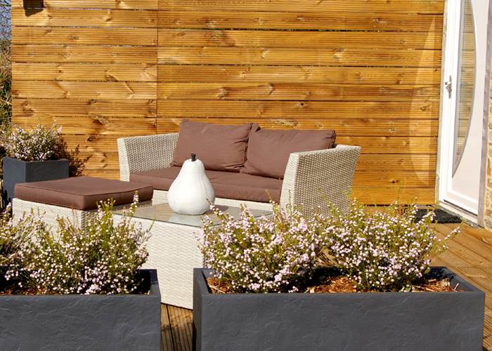 Le Colombier Bretagne, chambres d'hôtes - Terrasse avec salon de jardin