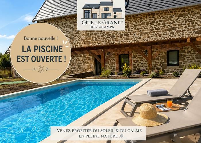 Gîte le Granit des Champs Mainsat Creuse - Photo non contractuelle