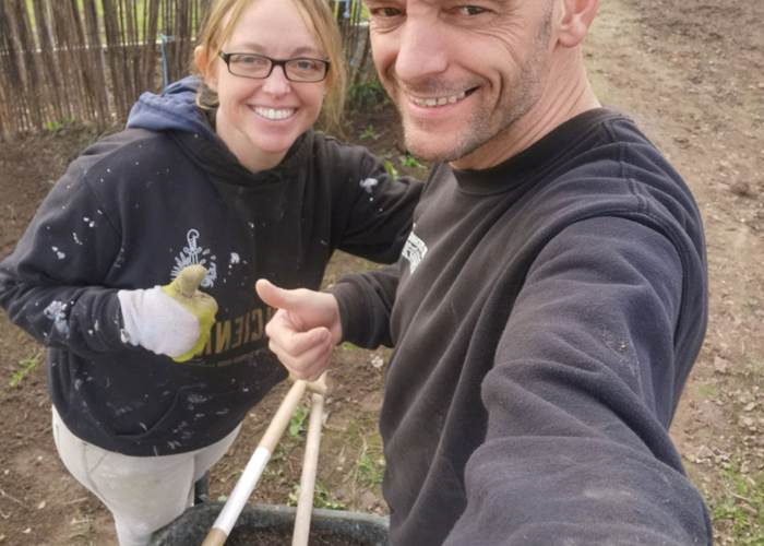 Travail à notre potager