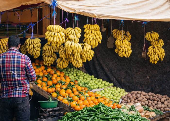 Les beaux fruits et légumes du souk