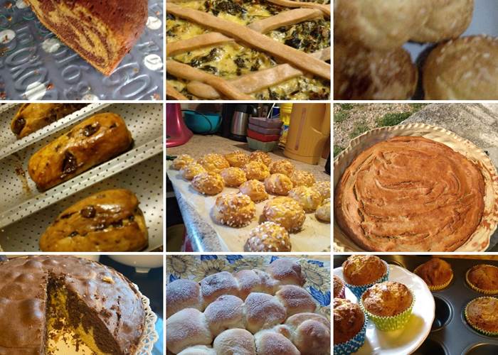 Divers gâteaux et brioches, chouquettes